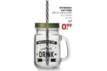 drinkbeker met rietje