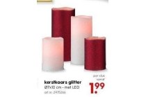 kerstkaars glitter