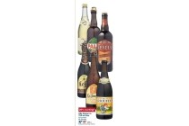 alle bieren in 750 ml fles