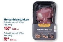 hertenbiefstukken