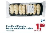 fine food finestro kerstboomafbakbroodjes