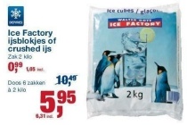 ice factory ijsblokjes of crushed ijs