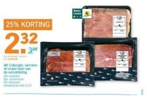 ah coburger serrano of crudo ham van de versafdeling