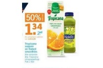 tropicana sappen en naked smoothies