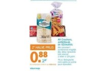 ah crackers ontbijtkoek en rijstwafels