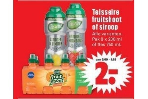 teisseire fruitshoot of siroop