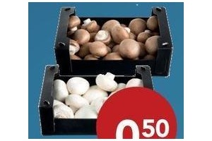 kies en mix reuze of kastanjechampignons