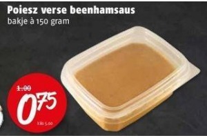 poiesz verse beenhamsaus bakje a 150 gram