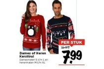 dames of heren kersttrui