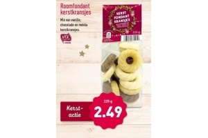 roomfondant kerstkransjes