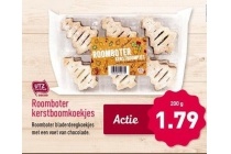 roomboter kerstboomkoekjes