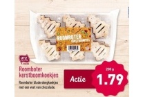 roomboter kerstboomkoekjes