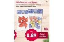 melkchocolade kerstfiguren