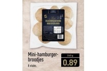 mini hamburgerbroodjes