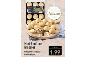 mini knoflookbroodjes