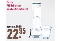 brita fill en serve waterfilterkaraf