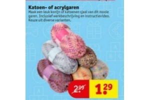 katoen of acrylgaren