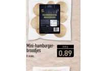 mini hamburgerbroodjes