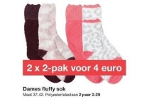 dames fluffy sok