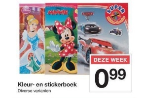 kleur en stickerboek