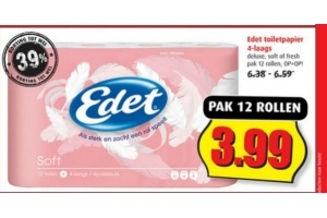 edet toiletpapier 4 laags