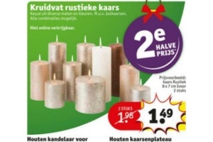 kruidvat rustieke kaars