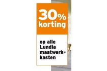 30 korting op alle lundia maatwerkkasten