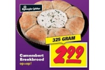 bijzonder lekker camembert breekbrood