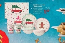 bamboe servies jolly x mas