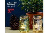 pot met led verlichting