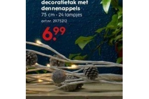 decoratietak met dennenappels