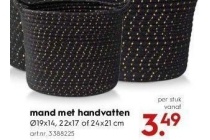 mand met handvatten