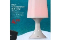 kleur veranderende led lamp