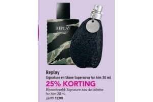 replay signature en stone supernova for him