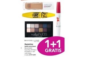 het gehele maybelline assortiment