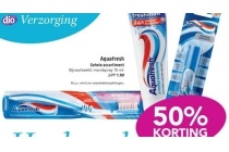 het gehele assortiment aquafresh