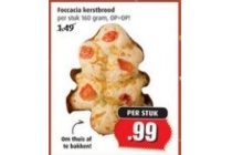 focaccia kerstbrood