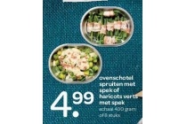 ovenschotel spruiten met spek of haricots verts met spek