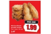 mini kerstboom gevulde koeken