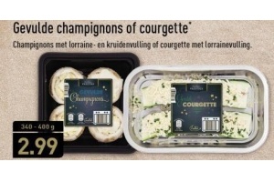 gevulde champignons of courgette