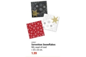 servetten snowflakes