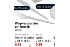 wegwerpservies