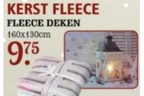 kerst fleece deken