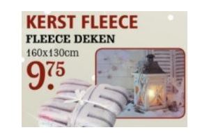 kerst fleece deken