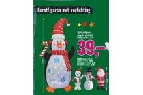 kerstfiguren met verlichting