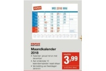 staples maandkalender 2018