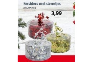 kerstdeco met sterretjes