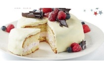 plus moment witte chocoladetaart met bavarois