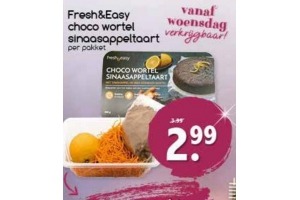 fresh en easy choco wortel sinaasappeltaart