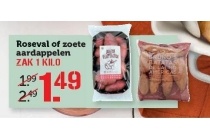 roseval of zoete aardappelen